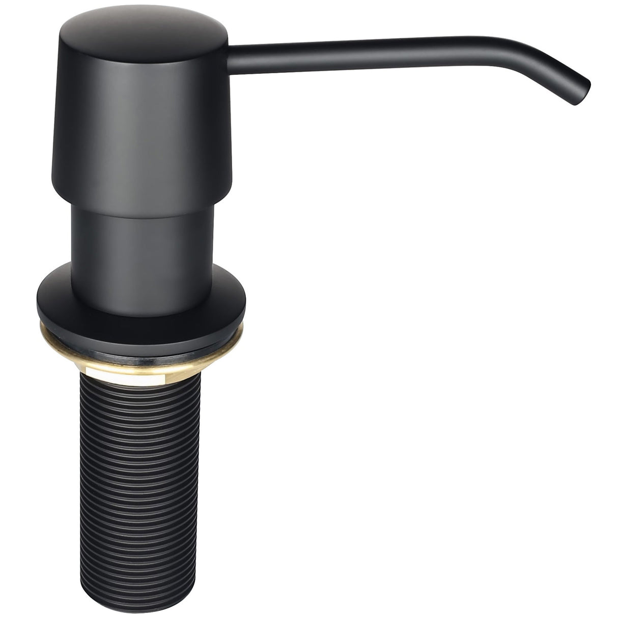 Kitchen Soap Dispenser NDS020MB, Solid Brass Construction with Refill - From - Top Capacity, Super Smooth and Durable Pump with Built - in Bottle - Serene Valley