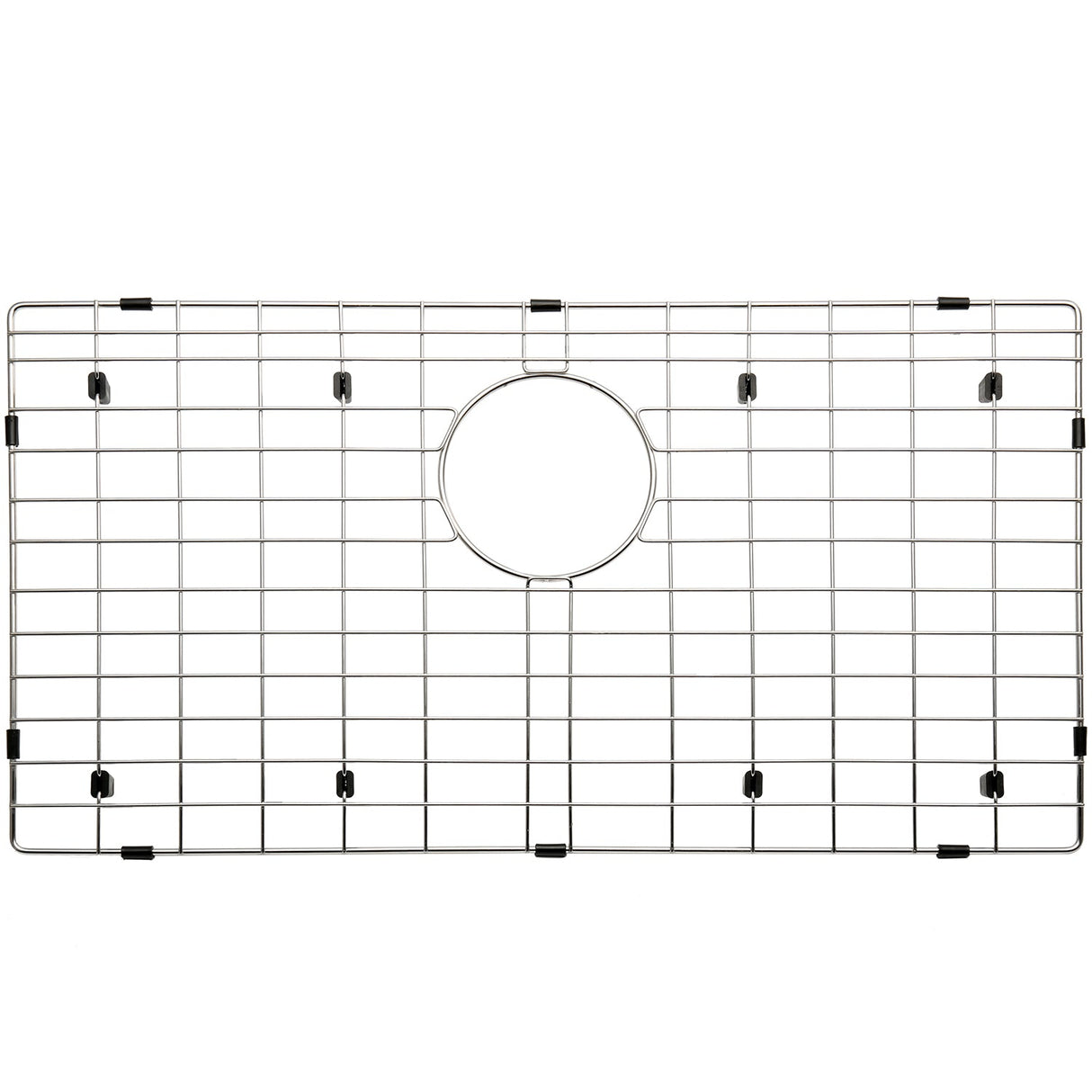 Serene Valley 27 - 9/16" x 14 - 9/16" Sink Protector, Rear Drain with Corner Radius 3/16", Sink Grid NLW2815R - Serene Valley
