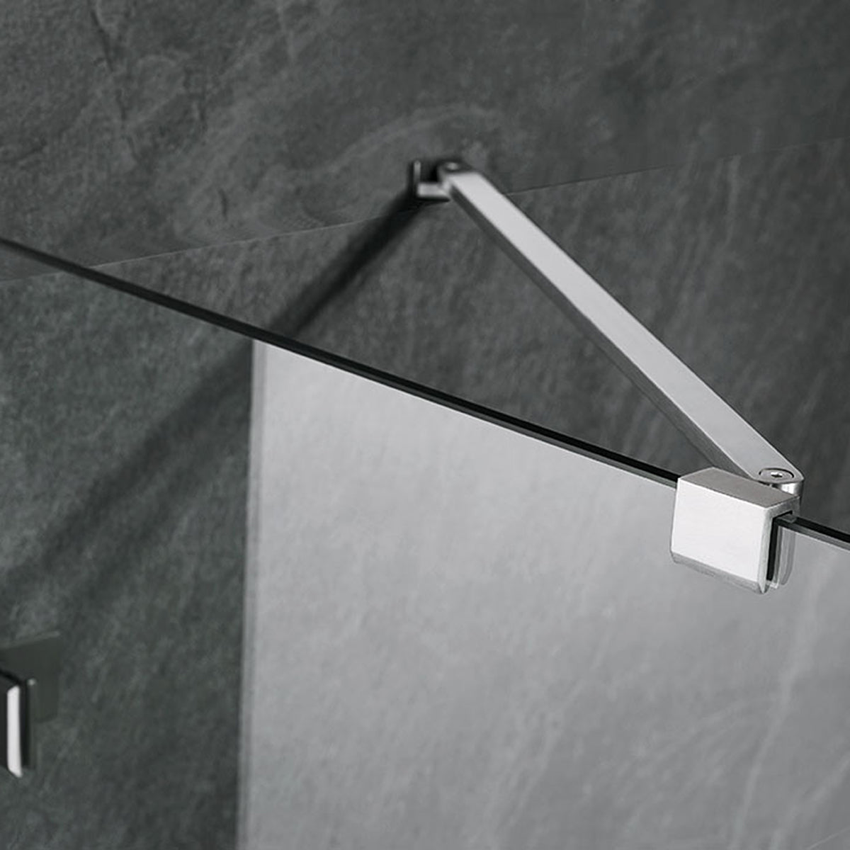 Serene Valley Frameless Hinged Shower Door with Inline Panel SVSD5004 - 5972BN, 3/8" Tempered Glass with Easy - Clean Coating, 304 Stainless Steel Hardware in Brushed Nickel 59"W x 72"H - Serene Valley