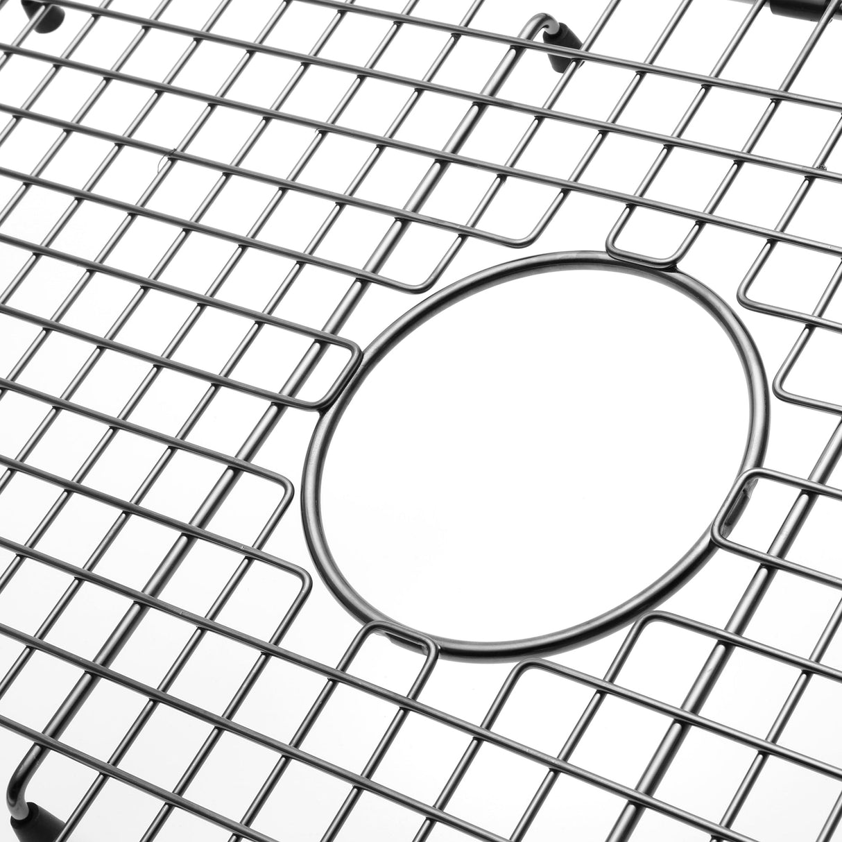 Serene Valley Sink Bottom Grid 26" x 14", Matte Black Color, Centered Drain with Corner Radius 3 - 1/2", ND2614C - MB - Serene Valley