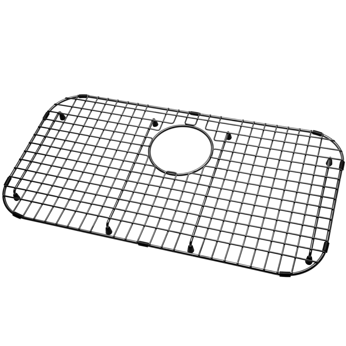 Serene Valley Sink Bottom Grid 26" x 14", Matte Black Color, Rear Drain with Corner Radius 3 - 1/2", ND2614R - MB - Serene Valley