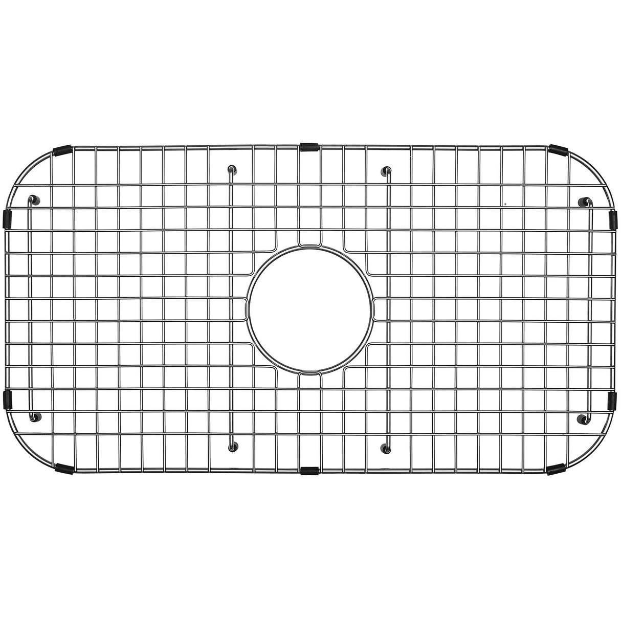 Serene Valley Sink Bottom Grid 27 - 1/2" x 14 - 1/4", Centered Drain with Corner Radius 3 - 1/2", NDG2814C - Serene Valley
