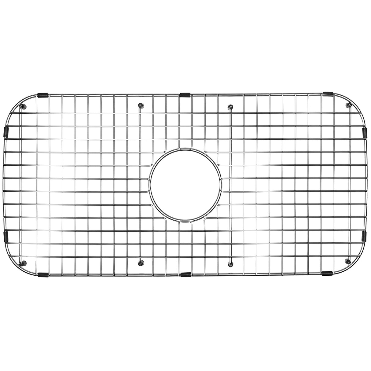 Serene Valley Sink Grid 26 - 13/16" x 13 - 3/8", Centered Drain with Corner Radius 3", NDG2613C - Serene Valley