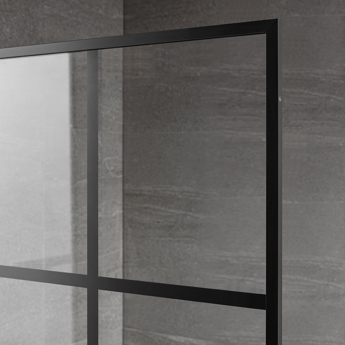 Serene Valley Stand - Alone Shower Screen SVSD5007 - 3474MB, 3/8" Tempered Glass with Easy - Clean Coating, Premium 304 Stainless Steel Construction with Reversible Installation, Matte Black Finish - Serene Valley