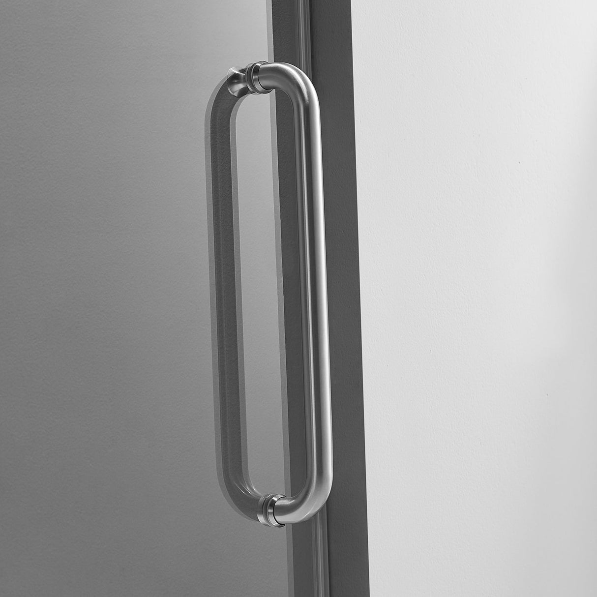 Serene Valley SVSD5002 - 6076BN Big Roller Frameless Sliding Shower Door - Superclear 3/8" Tempered Glass - 304 Stainless Steel Hardware in Brushed Nickel 56" - 60"W x 76"H - Serene Valley