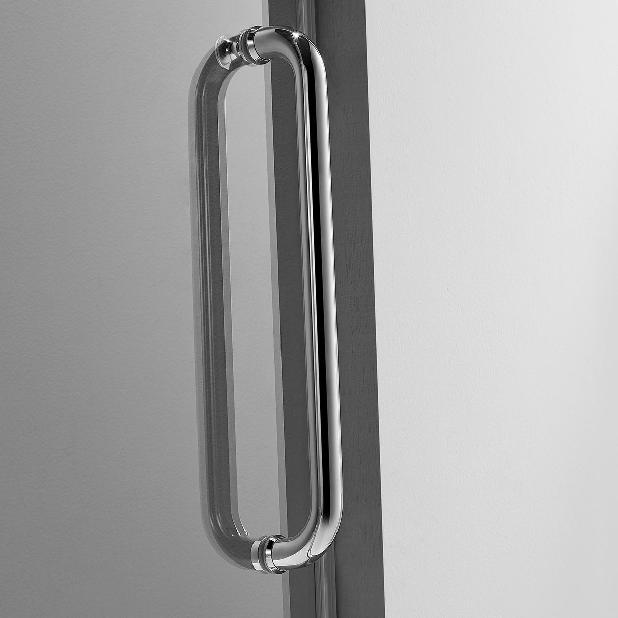 Serene Valley SVSD5002 - 6076CH Big Roller Frameless Sliding Shower Door - Superclear 3/8" Tempered Glass - 304 Stainless Steel Hardware in Chrome 56" - 60"W x 76"H - Serene Valley