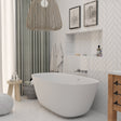 59.06" L x 29.53" W x 22.05" H Solid Stone Resin Flatbottom Non - Whirlpool Bathtub in Matte White SVFBT8823 - 5930 - Serene Valley