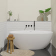 59.06" L x 30.71" W x 22.05" H Solid Stone Resin Flatbottom Non - Whirlpool Bathtub in Matte White SVFBT8845 - 5931 - Serene Valley