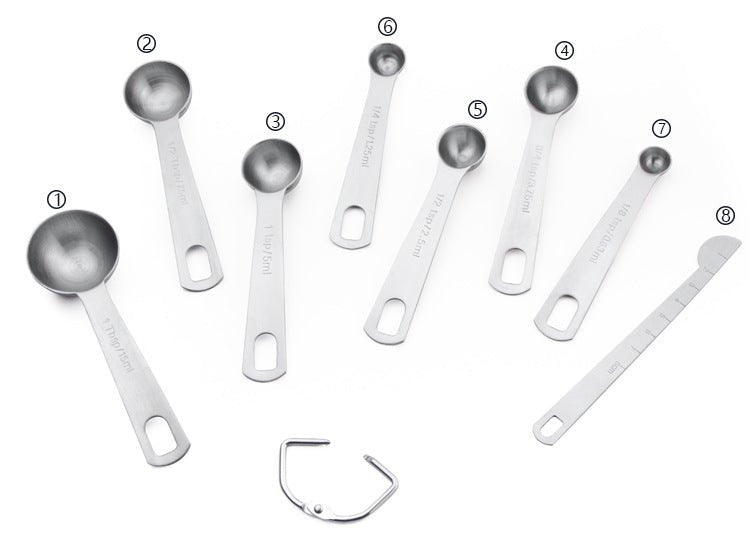 8PCS MEASURING SPOON 6PCS - Serene Valley