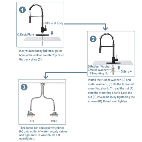 Pull - Out Sprayer Kitchen Faucet SNK310MB, Single Lever Handle, Matte Black MB Finish with cUPC/NSF/CEC Compliant Quality - Serene Valley