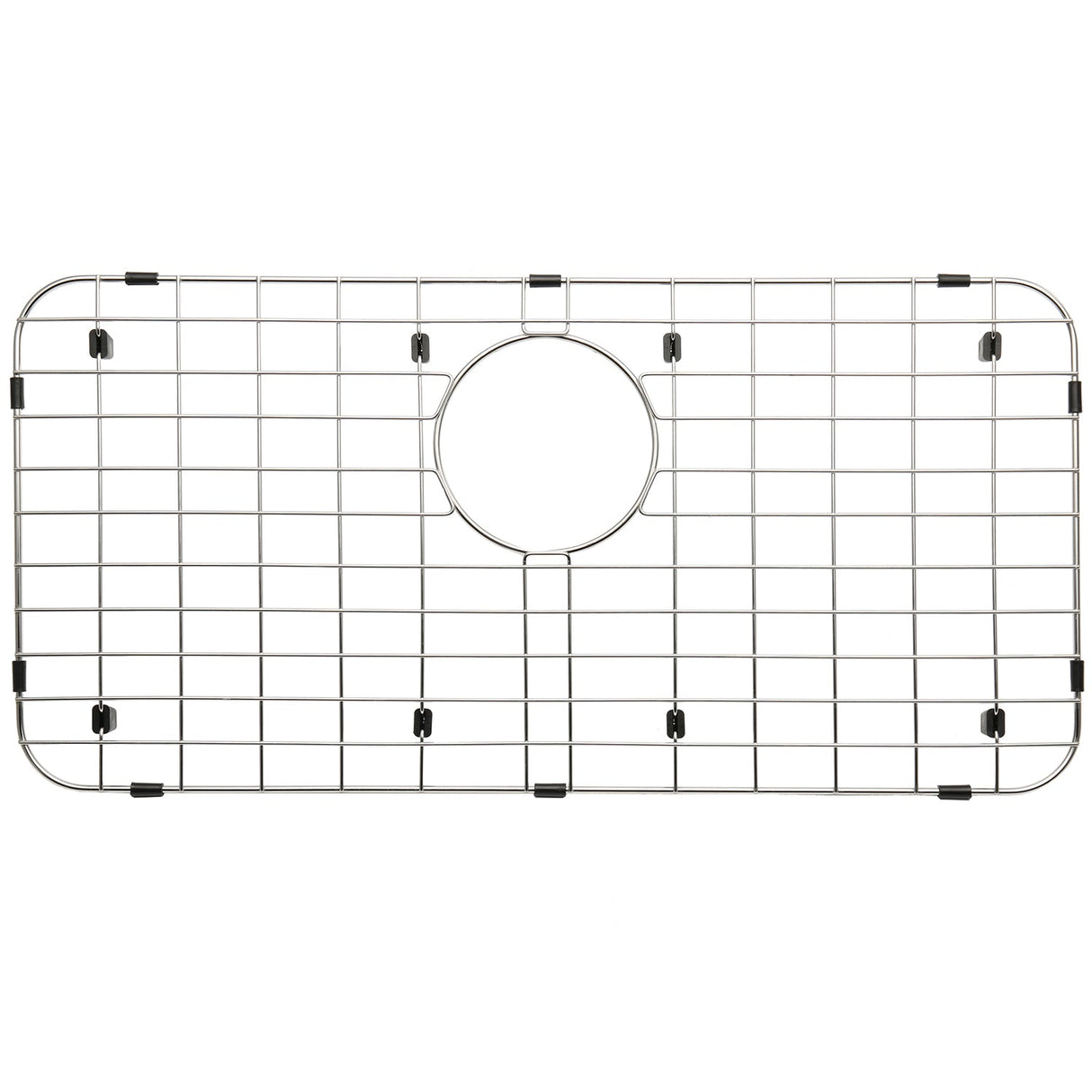 Serene Valley 25 - 1/4" X 12 - 1/2“ Sink Grid , Rear Drain with Corner Radius 1 - 1/2", NLW2513R - Serene Valley