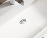 Serene Valley Bathroom Floating Vanity, 24" Wall - Mount Sink with Built - in Towel Space, Solid Surface Material in Matte White, SVWS607 - 24WH - Serene Valley