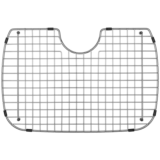 Serene Valley Sink Bottom Grid 20 - 3/8" x 13 - 5/8", Rear Drain with Radius 3 - 1/2", Sink Grid Stainless Steel NDG2013R. - Serene Valley