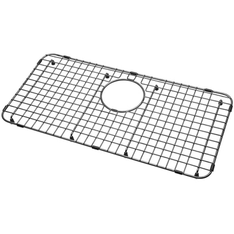 Serene Valley Sink Bottom Grid 25 - 1/4" X 12 - 1/2“, Matte Black Color, Rear Drain with Corner Radius 1 - 1/2", Sink Protector NDG2513R - MB - Serene Valley
