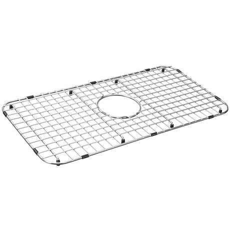 Serene Valley Sink Bottom Grid 25 - 1/8" x 12 - 7/8", Centered Drain with Corner Radius 1 - 1/2", Sink Grid Stainless Steel NDG2513C - Serene Valley