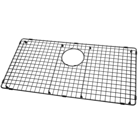 Serene Valley Sink Bottom Grid 27 - 9/16" x 14 - 9/16", Matte Black Color, Rear Drain with Corner Radius 3/16", Kitchen Sink Protector NDG2815R - MB - Serene Valley