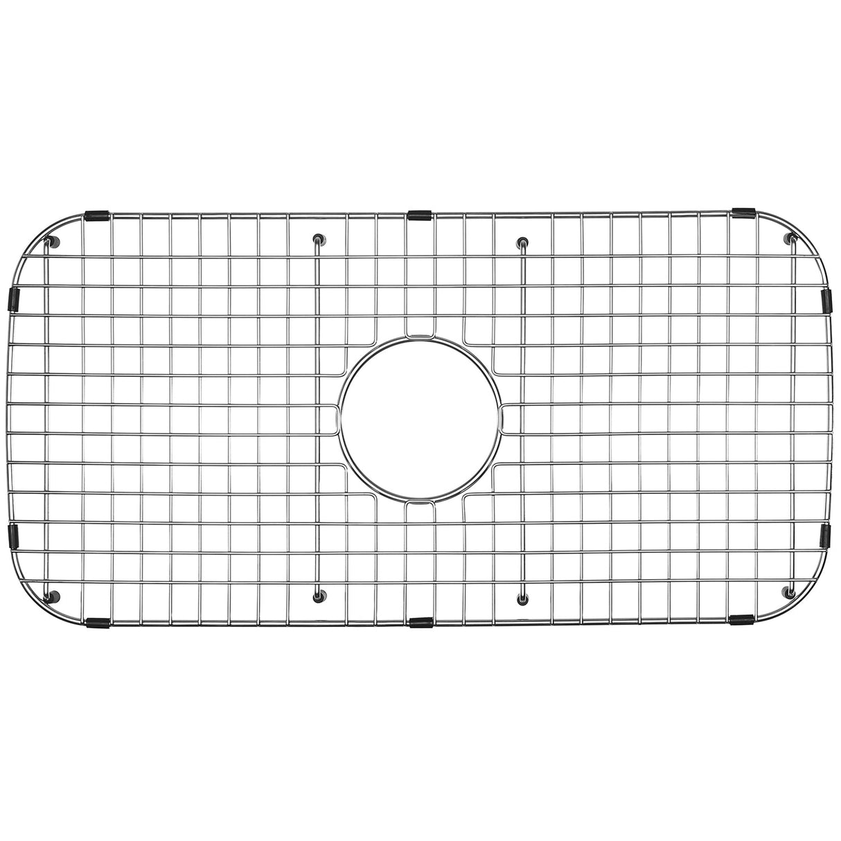 Serene Valley Sink Grid 26 - 13/16" x 13 - 3/8", Centered Drain with Corner Radius 3", NDG2613C - Serene Valley