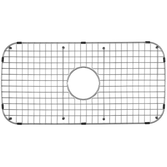 Serene Valley Sink Grid 26 - 13/16" x 13 - 3/8", Centered Drain with Corner Radius 3", NDG2613C - Serene Valley