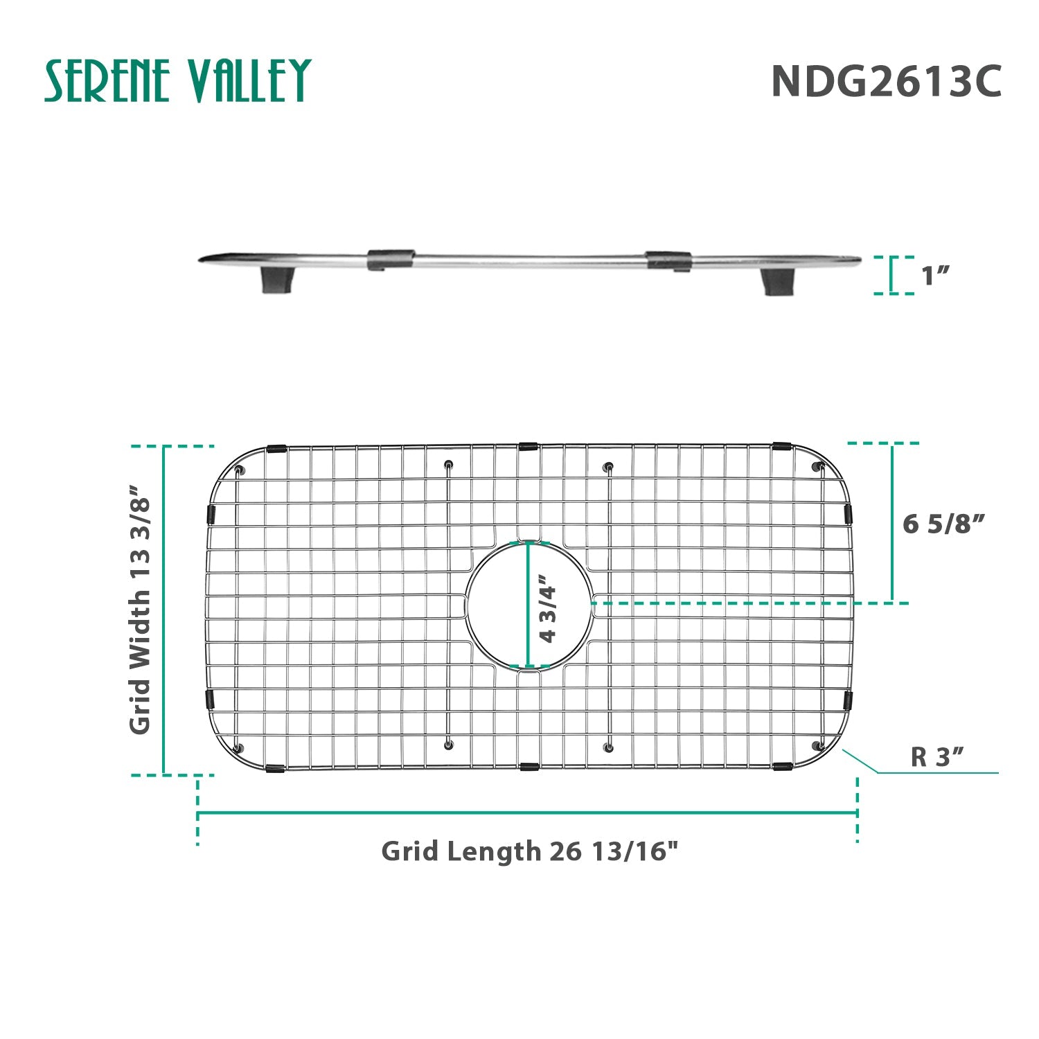 Serene Valley Sink Grid 26-13/16