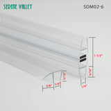 Serene Valley Sliding Shower Door Magnetic Strip Pair and Doorside Strip for 1/4" Glass, Strong Magnetic Force, 78" Magnetic Strip Pair Plus 78" Doorside Strip, 2pcs - Serene Valley