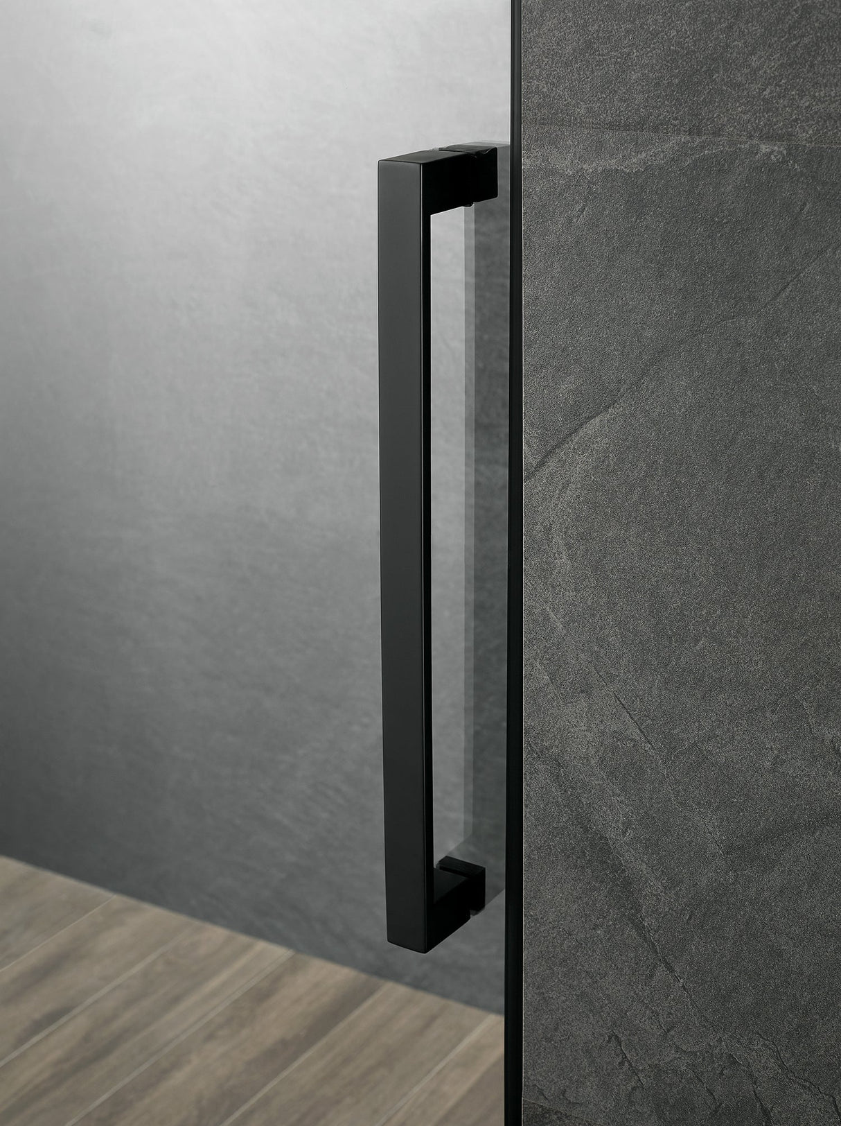 Serene Valley Square Rail Frameless Sliding Shower Door SVSD5003 - 4874MB, Easy - Clean Coating 3/8" Tempered Glass - 304 Stainless Steel Hardware in Matte Black 44" - 48"W x 74"H - Serene Valley