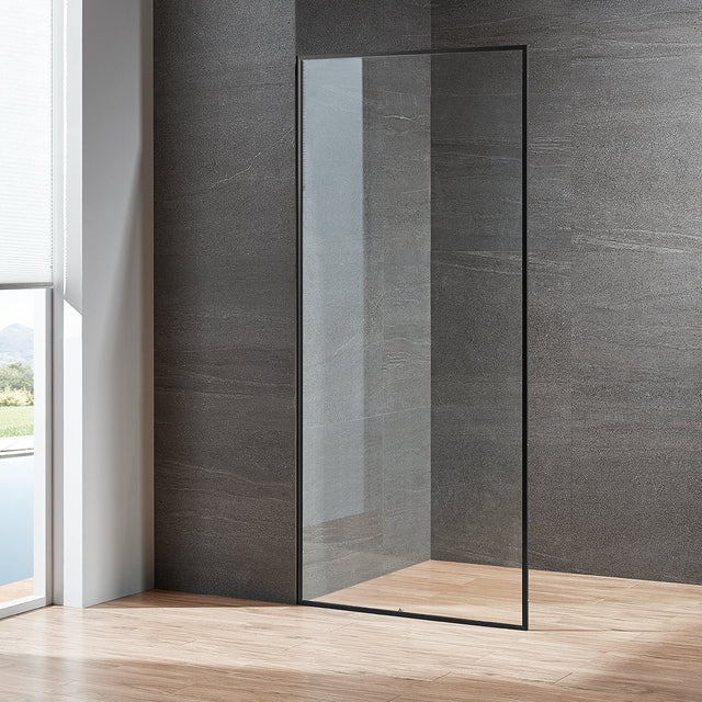 Serene Valley Stand - Alone Shower Screen SVSD5008 - 3474MB, 3/8" Tempered Glass with Easy - Clean Coating, Premium 304 Stainless Steel Construction with Reversible Installation, Matte Black Finish - Serene Valley