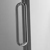 Serene Valley SVSD5002 - 4876CH Big Roller Frameless Sliding Shower Door - Superclear 3/8" Tempered Glass - 304 Stainless Steel Hardware in Chrome 44" - 48"W x 76"H - Serene Valley