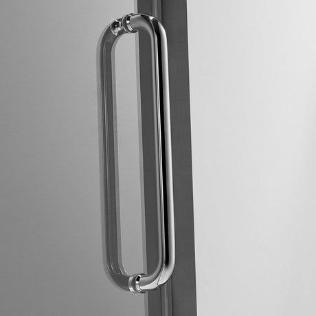 Serene Valley SVSD5002 - 4876CH Big Roller Frameless Sliding Shower Door - Superclear 3/8" Tempered Glass - 304 Stainless Steel Hardware in Chrome 44" - 48"W x 76"H - Serene Valley