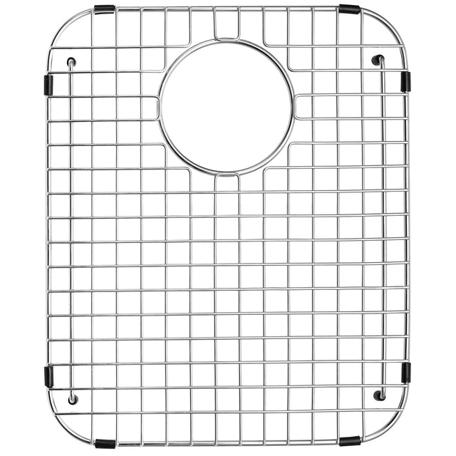 Sink Bottom Grid 14 - 1/16" x 17 - 1/4”, Rear Drain with Corner Radius 2", Sink Protector SVM1417R - Serene Valley