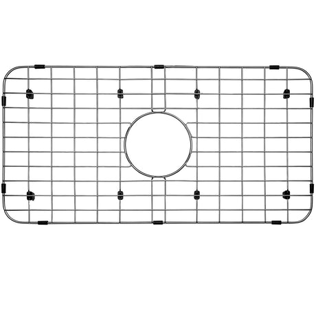 Sink Bottom Grid 24 - 1/8" x 12 - 5/8", Centered Drain with Corner Radius 1 - 1/2" NLW2412C - Serene Valley