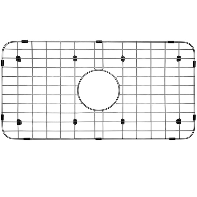 Sink Bottom Grid 24 - 1/8" x 12 - 5/8", Centered Drain with Corner Radius 1 - 1/2" NLW2412C - Serene Valley