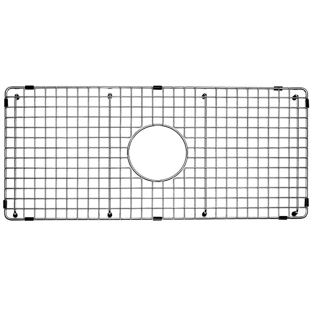 Sink Bottom Grid 27 - 1/4" X 12 - 9/16", Centered Drain with Corner Radius 3/8" NDG2813C - Serene Valley