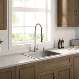 Stainless Steel 25 - in. Single Bowl Drop - in or Undermount Kitchen Sink with Thick Deck and Grid, DS2522R - Serene Valley