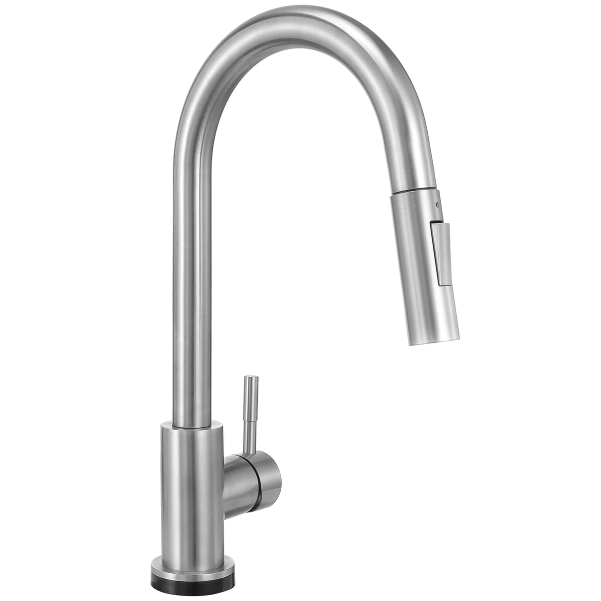 Touch Sensor with Pull - Down Sprayer Kitchen Faucet STK211ST, Single Lever Handle with Deck Plate, Stainless Steel ST Finish - Serene Valley