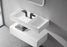Serene Valley Floating or Countertop Bathroom Double Sink, Two Faucet Holes with Hidden Drain Design, 47" Solid Surface Material in Matte White, SVWS608-47WH