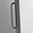 Serene Valley SVSD5002-6876MB Big Roller Frameless Sliding Shower Door - Superclear 3/8" Tempered Glass - 304 Stainless Steel Hardware in Matte Black 64"- 68"W x 76"H