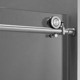 Serene Valley SVSD5002-5676BN Big Roller Frameless Sliding Shower Door - Superclear 3/8" Tempered Glass - 304 Stainless Steel Hardware in Brushed Nickel 52"- 56"W x 76"H
