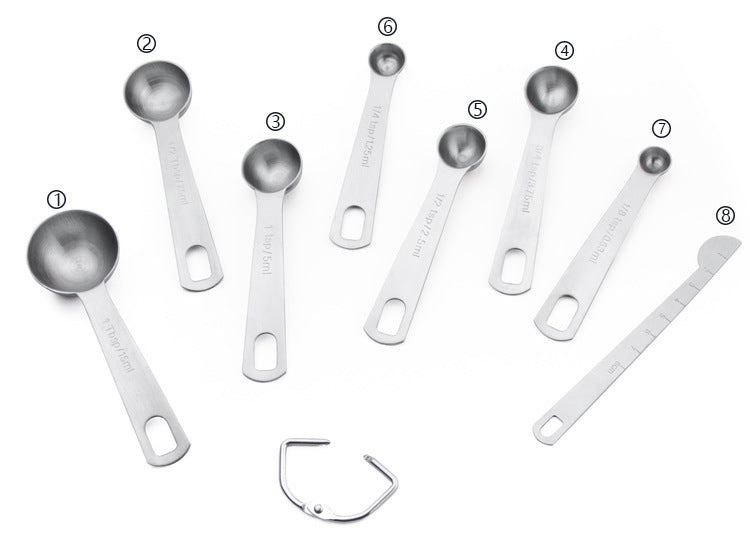 8PCS MEASURING SPOON 6PCS