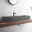 Serene Valley Bathroom Sink, Wall-Mount Install or On Countertop, 47" with Double Faucet Hole, Premium Granite Material in Matte Gray