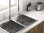 Stainless Steel 33-in. 50/50 Double Bowl Drop-in or Undermount Kitchen Sink with Thick Deck and Grids, DD3321R