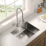 Stainless Steel 25-in. Single Bowl Drop-in or Undermount Kitchen Sink with Thick Deck and Grid, DS2522R