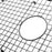 Serene Valley Sink Bottom Grid 26" x 14", Matte Black Color, Centered Drain with Corner Radius 3-1/2", ND2614C-MB