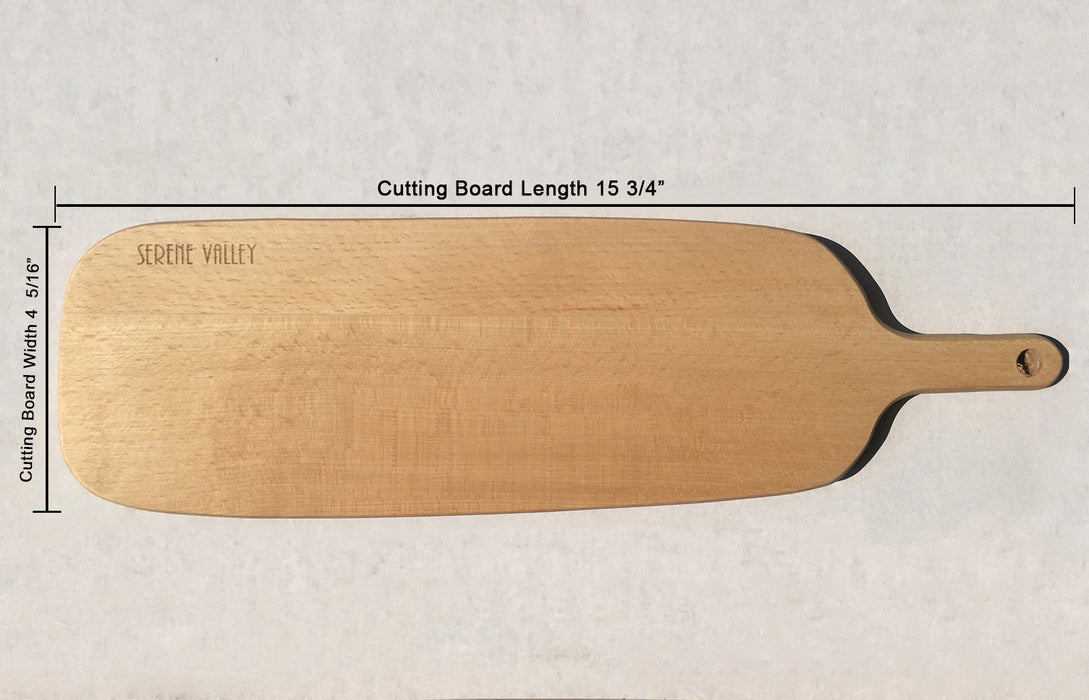 Paddle cutting board and bread board 15 3/4"x 4 5/16" x 5/8", NDA0044