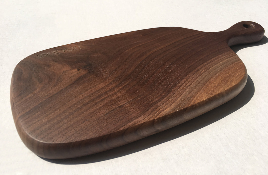 Paddle cutting board and bread board 13 15/16" x 6 5/16" x 3/4", NDA0045