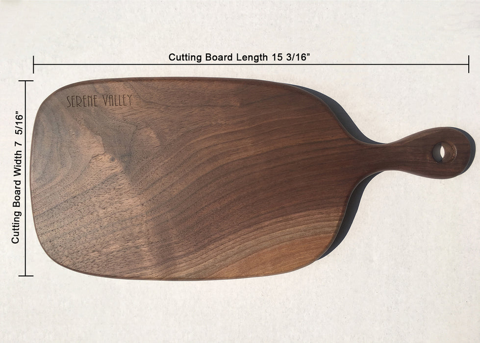 Paddle cutting board and bread board 15 3/16" x 7 5/16" x 3/4", NDA0046