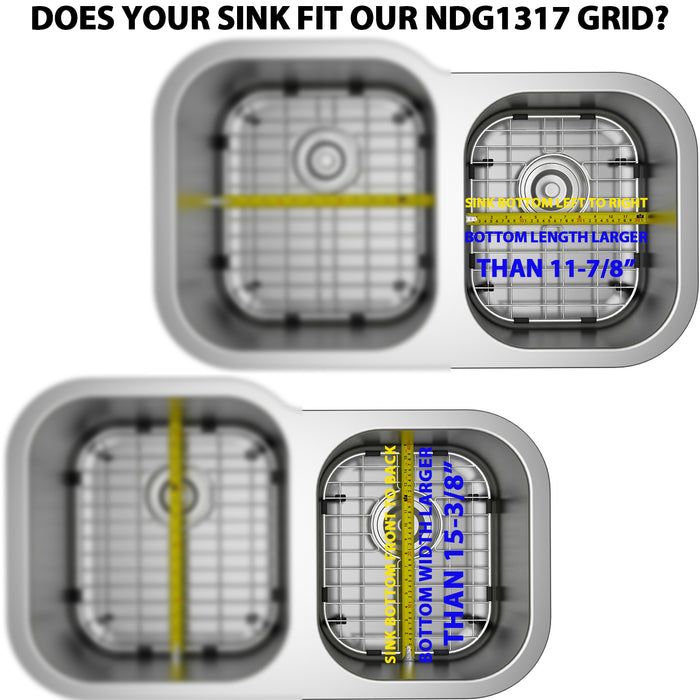 Sink Grid 12 x 15, NDG1317 dim 11 7/8” x 15 3/8”