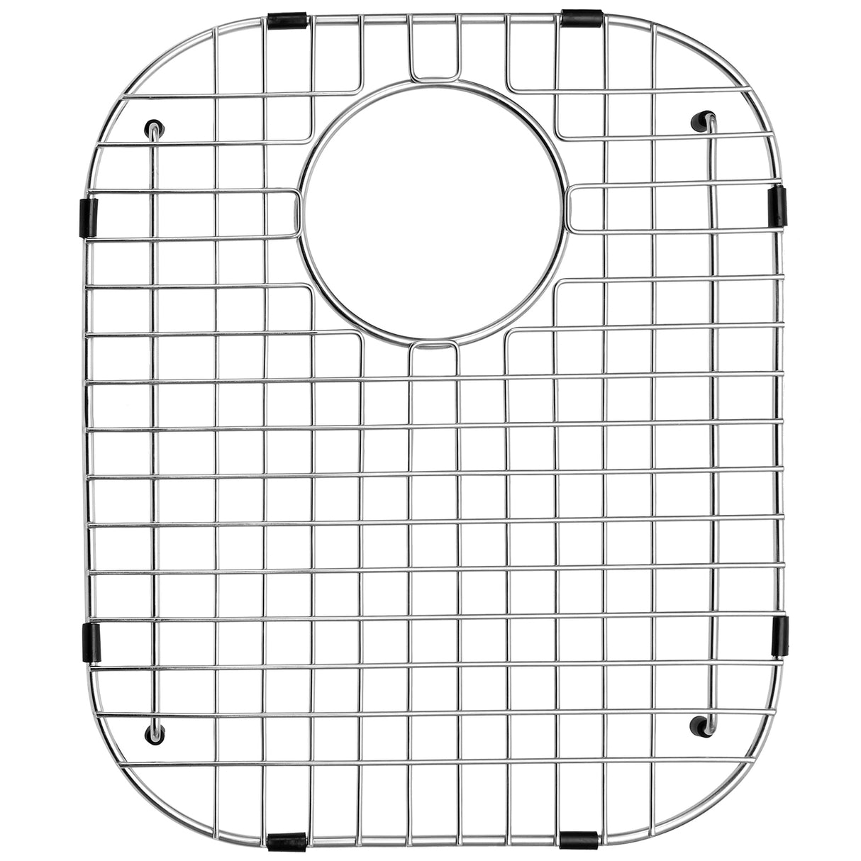 Sink Bottom Grid 13-11/16" X 16-5/8", Rear Drain with Corner Radius 3-1/2", Sink Protector NDG1416R