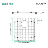 sink grid, NDG1519 dim 14 1/2" x 16 1/2"