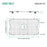 Serene Valley Sink Grid 26-5/8" x 14-13/16", Centered Drain with Corner Radius 1-1/2",NDG2615C