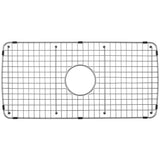 Serene Valley Sink Bottom Grid 27-1/2" x 13-1/2", Centered Drain with Corner Radius 1-1/2", Sink Grids Stainless Steel NDG2713C